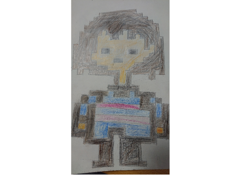 フリスク描いてみた