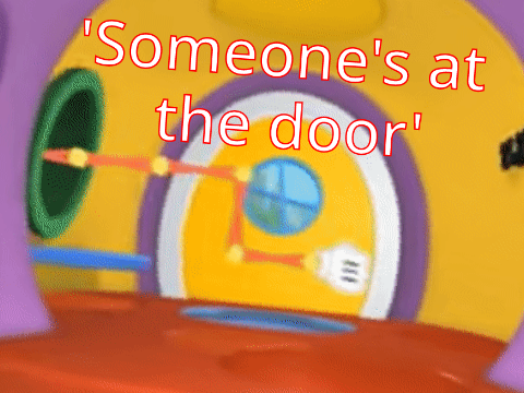 "Someone's at the door" Meme Template remix