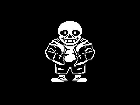 sans sprite made in scratch (pain)