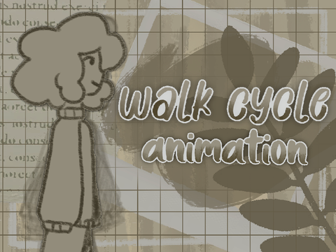 ◌ walk cycle [ animation practice ]