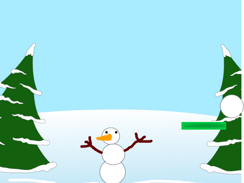 don't hit the snowman
