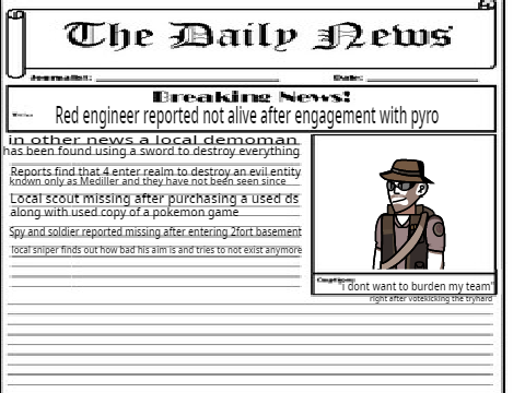 The team fortress news