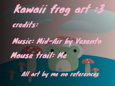 Kawaii frog :3