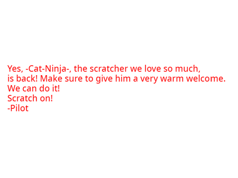 CAT RETURNS!!!