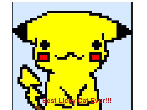 Licky cat Pikachu!
