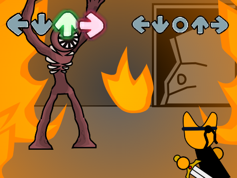 Foxy and Cyrus play doors