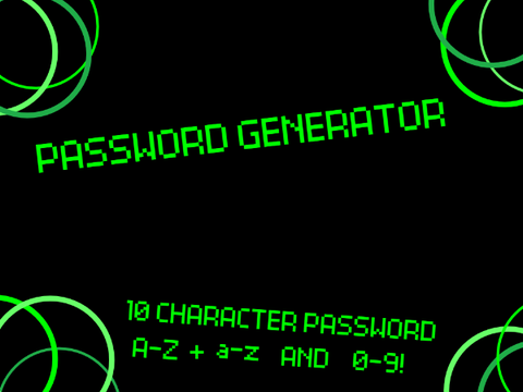 Password Generator EVERY COMBINATION