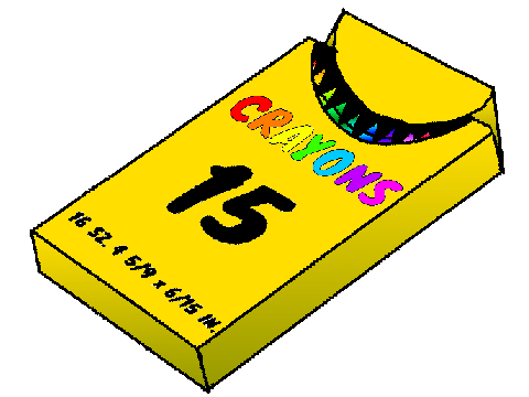 Coloring page//Crayon Box