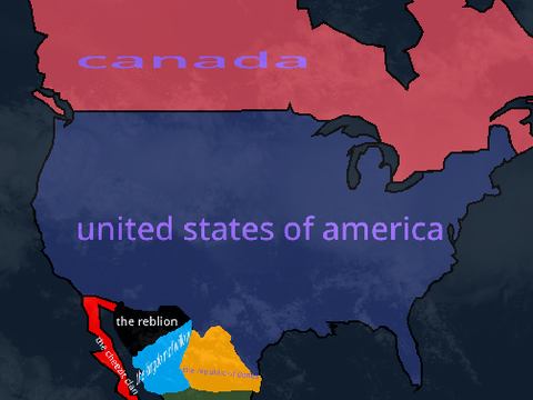 North America Map i added my country ocs