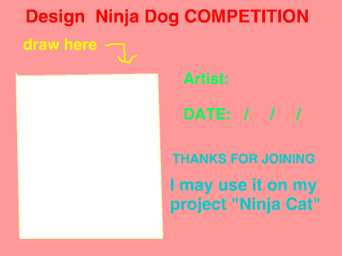 Design  Ninja Dog COMPETITION 