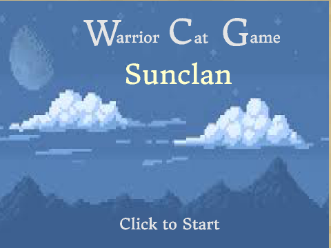 Warrior Cat Game: Sunclan V.04