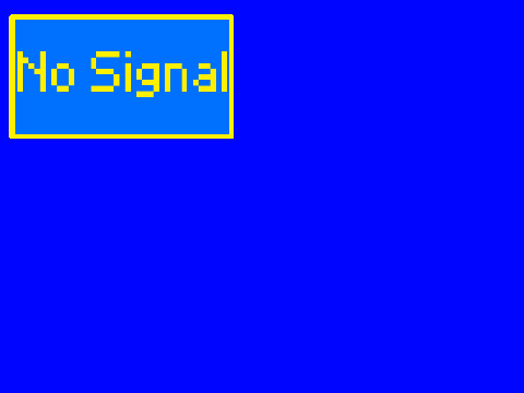 No signal - a simulator