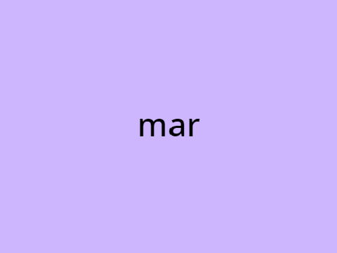 Meaning of mar