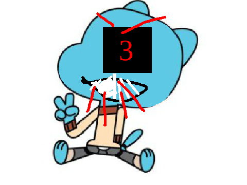 Draw a face on Gumball remix