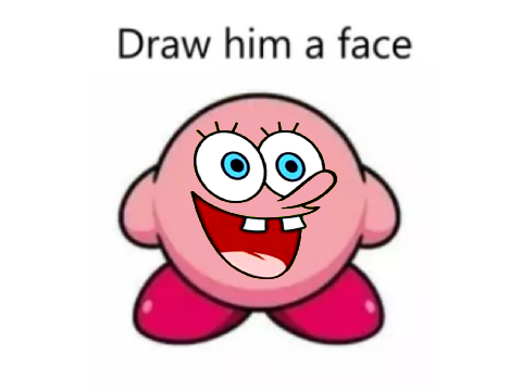 Remix and give kirby a face remix