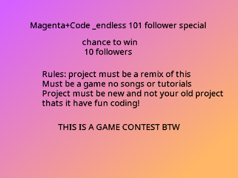 magenta+me 101 follower special
