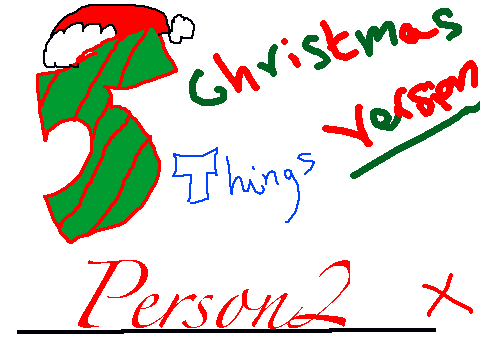 5 CHRISTMAS THINGS FILL OUT SHEET! p