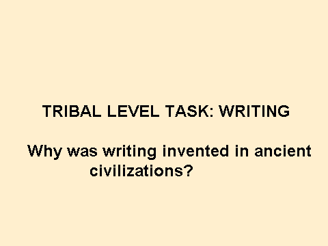 Why was writing invented in ancient civilizations?