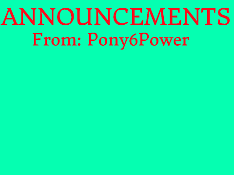 Announcements 