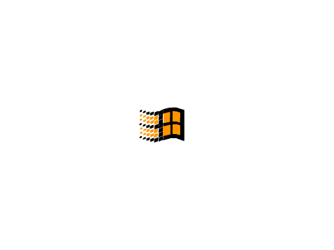 Orange Ball Morph into Windows