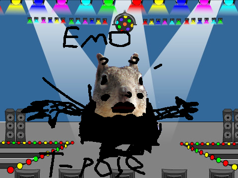 The T-posed EMO SQUIREL ?