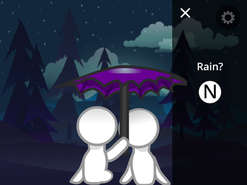 Relaxing rain but romantic