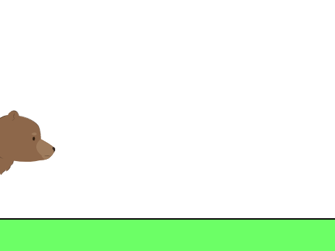 bear running!
