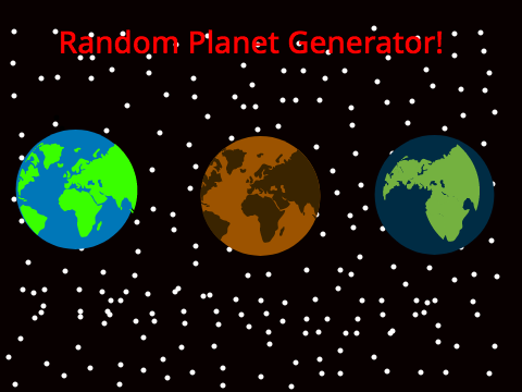 Random Planet Generator v1.3 #all #trending #games #art #recent #popular
