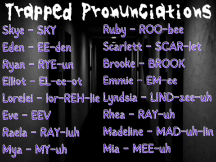 TRAPPED PRONUNCIATIONS