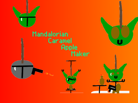 Mandalorian caramel apple maker
