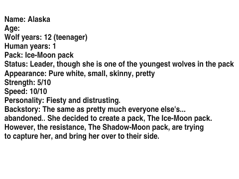 Wolves of Ice-Moon Mountain bio~Alaska