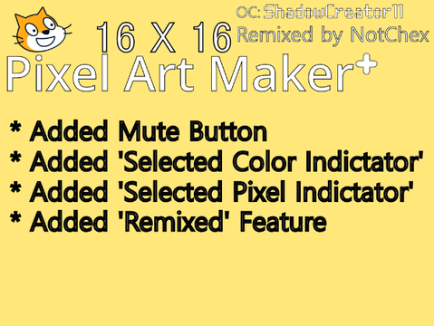 16x16 Pixel Art Maker+