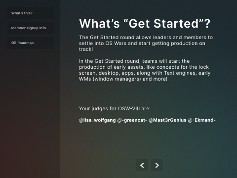 Get Started! OS Wars VIII
