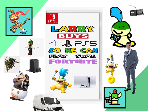 Larry buys a PS5 so he can play some fortnite