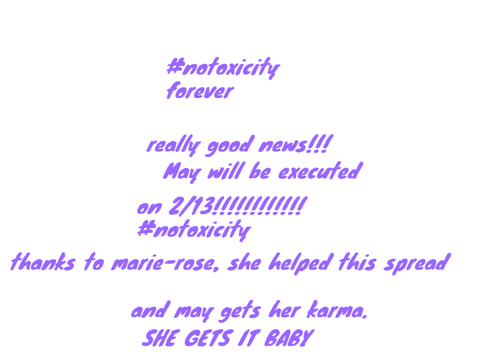 may's execution baby!