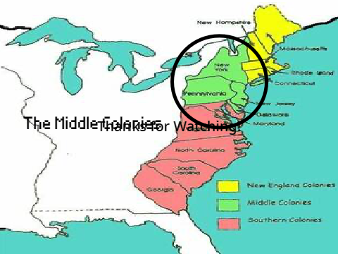 history project - middle colonies