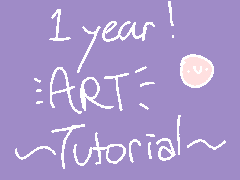 1 year! [drawing tutorial]