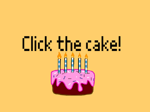 Click The Cake! NOTE: I DELETED THE OTHER ONE BECAUSE THIS ONE WORKS BETTER) #games #all #explore 