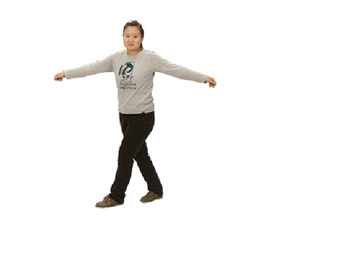 random lady dancing