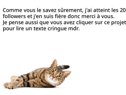 Concours des 20 abonnés !! Fermé