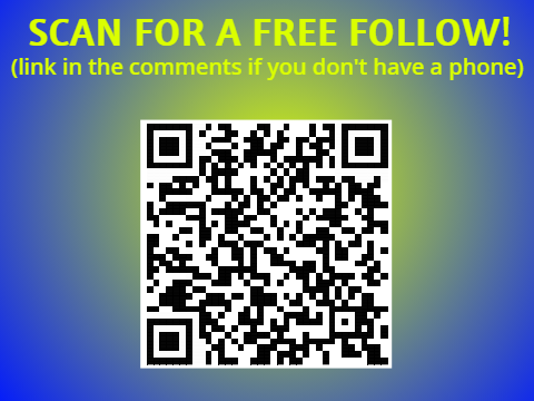 Scan for a free follow!