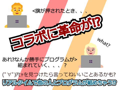 【コラボしようとしてる人(してる人)必見‼】離れた人ともリアルタイムでプログラミングをしよう！