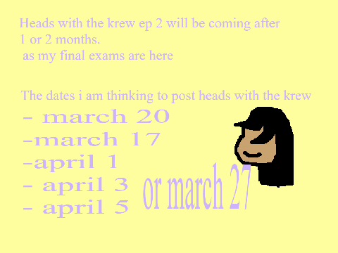 anouncement [ sorry if spelling is wrong]
