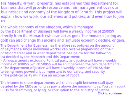 The Department for Business