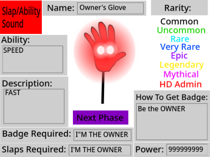 Owner's Glove (FANMADE)