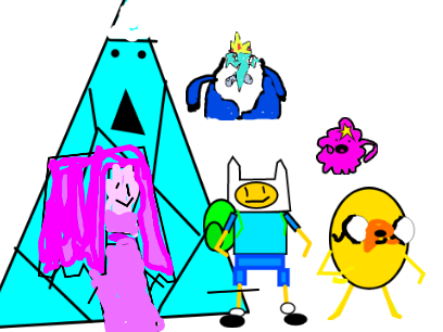 Adventure time characters but bad