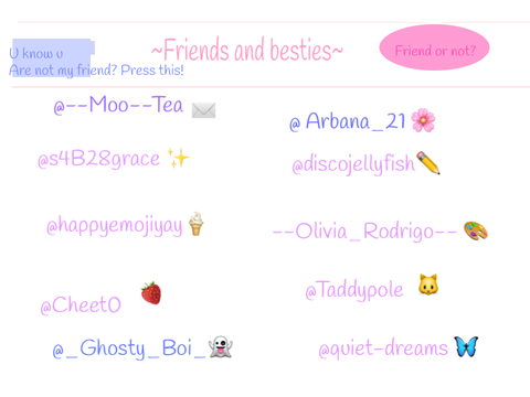 Besties and friends