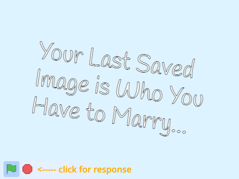 "Your Last Image You Have To Marry" oh no