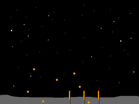 Simple Firework Rockets