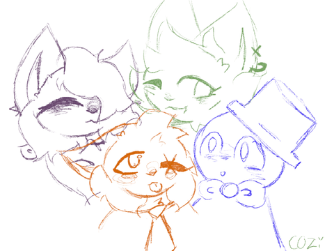 I’m back-ish || Art for my besties <3